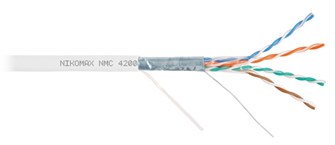 Кабель витая пара F/UTP 5e кат. 4 пары NikoMax NMC 4200C-WT 1093627