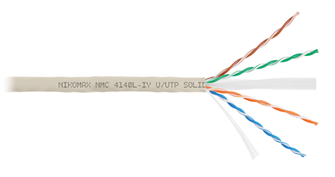 Кабель витая пара U/UTP 6 кат. 4 пары NikoMax NMC 4140L-IY 1093610