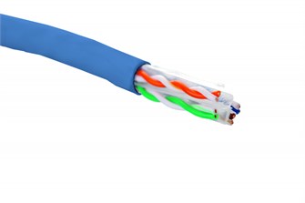 Кабель витая пара U/UTP 6 кат. 4 пары Eurolan 19C-U6-12BU-B305 1003704