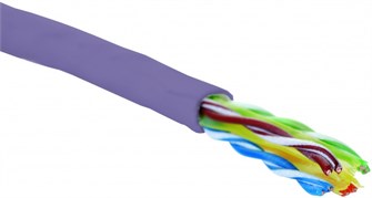 Кабель витая пара U/UTP 6 кат. 4 пары Eurolan 19C-U6-05VL-B305 1003698