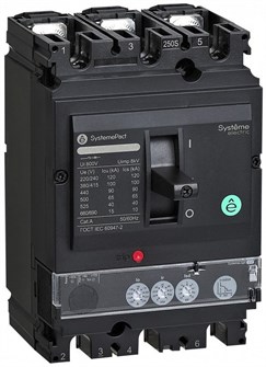 Автоматический выключатель в литом корпусе  Systeme Electric SPC160F16022L3DF 1149624
