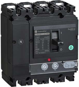 Автоматический выключатель в литом корпусе  Systeme Electric SPC160S125L4DF 1149629