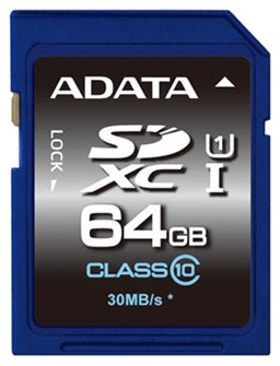 Карта памяти 64GB ADATA ASDX64GUICL10-R 342431