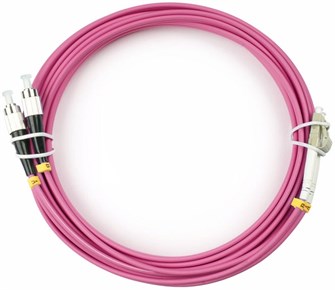 Патч-корд волоконно-оптический Cabeus FOP-50-OM4-LC-FC-5m 728630