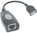 Кабель интерфейсный USB 2.0 удлинитель Cablexpert AM-AF/RJ45Fx2 230348