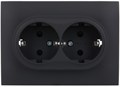 Розетка двухместная с заземлением в сборе IEK SK-R24-16-K53-F 1158010
