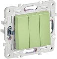 Выключатель трехклавишный  IEK SK-V30-0-10-K06 1157343