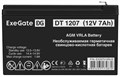 Батарея аккумуляторная  Exegate DT 1207 1211698