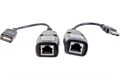 Кабель интерфейсный USB 2.0 удлинитель VCOM AM-AF/RJ45Fx2 503870