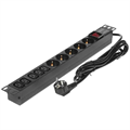 Блок розеток  Exegate ServerPro PDU-19H008 Al-5C135S-C14-SW 1041297