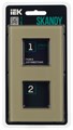 Рамка двойная  IEK SK-M22-G-K10 1158078