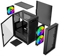 Корпус mATX Xastra A305M 3ARGB 1183030
