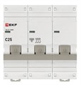 Автоматический выключатель  EKF mcb47100m-3-25C-pro 1129966
