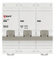 Автоматический выключатель  EKF mcb47100m-3-63D-pro 1129943