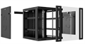 Шкаф настенный 19", 6U Cabeus SH-05F-6U60/60-BK 552747