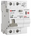 Устройство защиты от дугового пробоя  EKF afdd-rcbo-2-25C-30em-pro 1214618