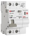 Устройство защиты от дугового пробоя  EKF afdd-rcbo-2-40C-30em-pro 1214620