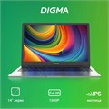 Ноутбук  Digma EVE C4403 14 ", Celeron, 4 Гб RAM, 128 Гб SSD, UHD Graphics 600, Серый 1099543