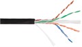 Кабель витая пара U/UTP 6 кат. 4 пары NIKOLAN NKL 4640B-BK 396614