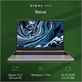Ноутбук  Digma Pro Breve 15.6 ", Ryzen 7, 16 Гб RAM, 512 Гб SSD, Radeon RX Vega 8, Темно-серый 1097865