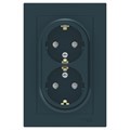 Розетка двухместная с заземлением  Systeme Electric ATN000826 1156033