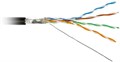 Кабель витая пара F/UTP 5e кат. 4 пары Hyperline FUTP4R-C5E-S24-OUT-PE-BK-500 1181638