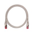 Кабель патч-корд S/FTP 6А кат. 1.5м NikoMax NMC-PC4SA55B-015-C-GY 404316